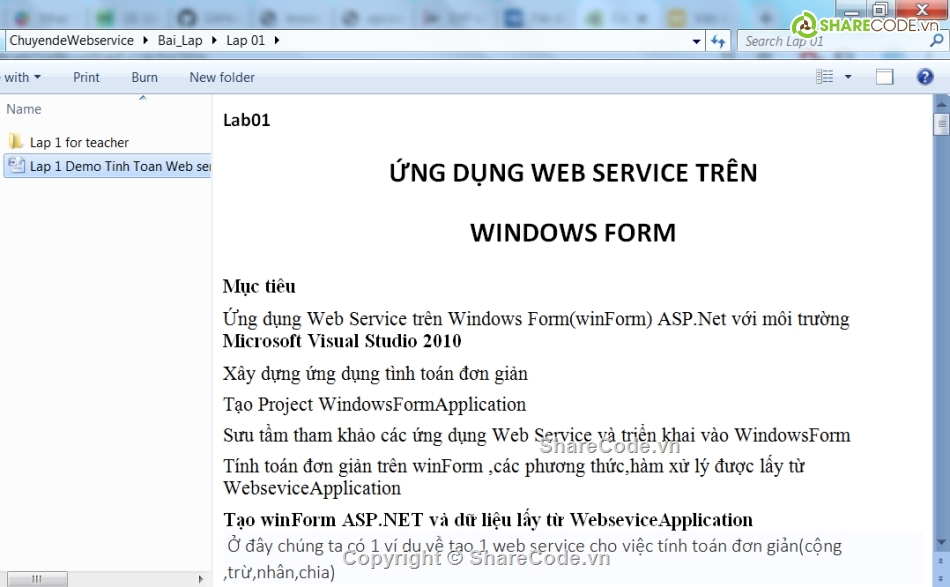 web service,Lap web services,5 bài LAP thực hành,World Wide Web Consortium,Chuyên đề Webservice